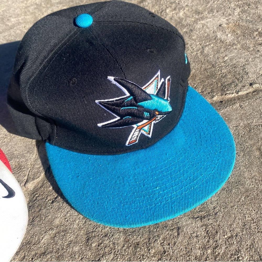 Cap, San Jose Sharks Black and Teal